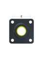 Flange Bearing, 4-Bolt, 1-1/4in Shaft Dia. Sonnys DCW Top Brush, Python Side Brush, Aluminum with Yellow Iglide® Plastic Insert Sonny's