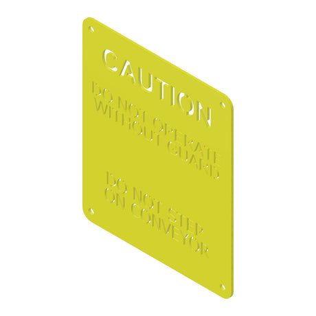 Peco Ultimate Entrance, Caution, Conveyor Plate Paint, 510078 Car Wash Superstore