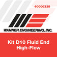 Wanner D10 Fluid End Kit High Flow, D10K52NTFEC Car Wash Superstore