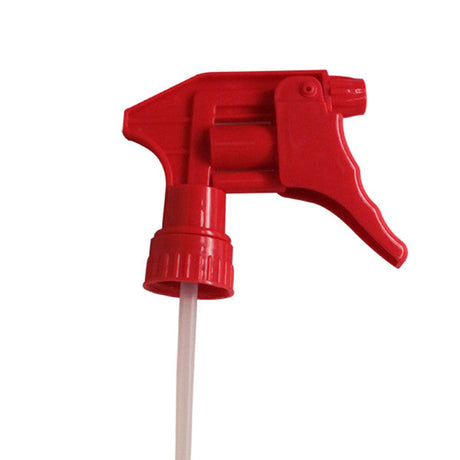 Plastic Chemical Resistant Spray Bottle Trigger 9 1/4in Dip Tube Standard 28/400mm Neck - Red 92-710 Car Wash Superstore