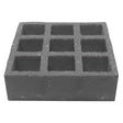 Grating Square Mesh Molded with Grit Surface, 4ft L x 3ft W x 1-1/2 Thick, Fiberglass, Gray Car Wash Superstore