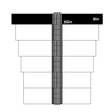 NeoGlide Plush 8" x 30" Black, 11/Box - Black Car Wash Superstore