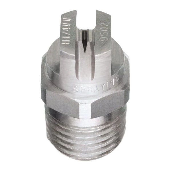 Spraying Systems Stainless Steel 1/4'' Male MEG 8005 Nozzle Vee Jet Spray Tip