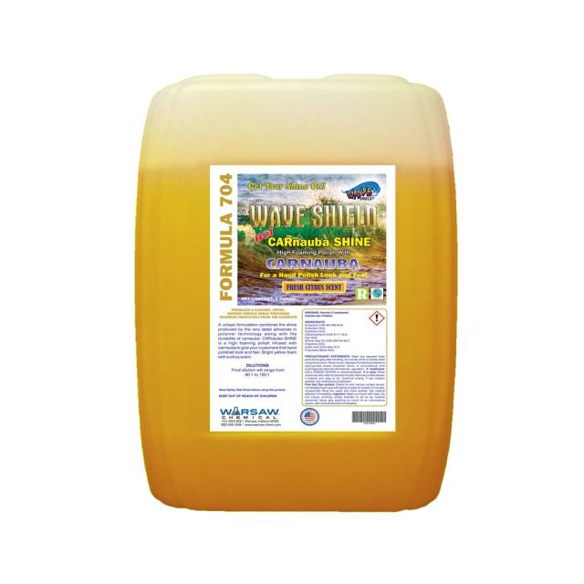 Carnauba Shine Yellow Citrus, 5 Gallon, Formula 704 Car Wash Superstore