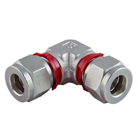 Mako 1/2"T - 90 Degree Union Elbow - 2 Ferrule - 316 SS Car Wash Superstore
