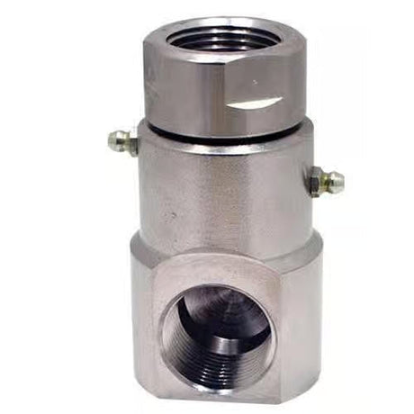Super Swivels Nickel Plated Carbon Steel 90° 1'' FPT x FPT Double Bearing Swivel Super Swivels