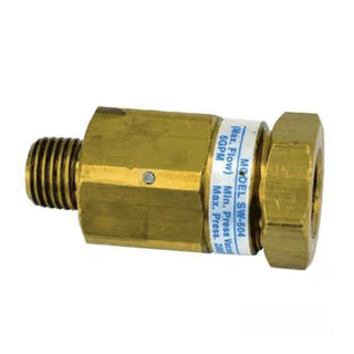 Fluid Controls Brass 3/8'' MPT x 3/8'' FPT Inline Ball Bearing Swivel