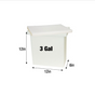 3-Gallon Open Top Rectangular Solution Tank with Lid, 6in L x 12in W x 12in H Car Wash Superstore