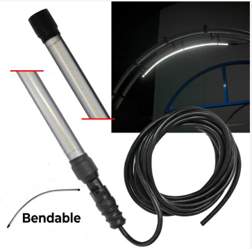 6ft Bendable Boom Light with Cable, White Car Wash Superstore