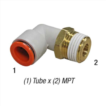 90° Male Elbow Swivel, 1/4in Tube x 1/8in MPT, 145PSI, Pack of 10, SMC One Touch Fitting KQ2L07-34AS Car Wash Superstore
