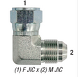 90° Swivel Elbow, 1/2in Female Swivel JIC x 1/2in Male JIC, Steel Zinc Coated Car Wash Superstore