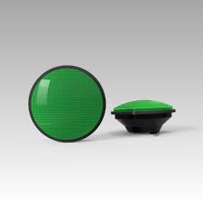 8" GREEN LED Traffic Light, 12 VDC Car Wash Superstore