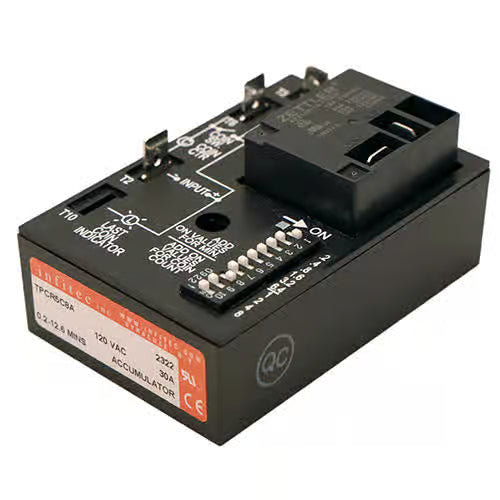 JE Adams 120 Volt SSAC Accumulating Timer