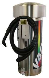 JE Adams 3 Motor Commercial Vacuum With On/Off Toggle Switch, Large Stainless Steel Dome Car Wash Superstore