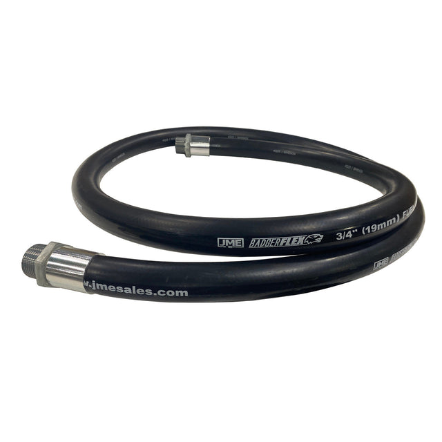 180" WashWorld Wrapped Hose, 3/4", 3100psi w/ 3/4" MPT Swivels Car Wash Superstore