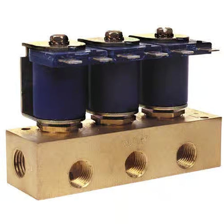 DEMA Brass 24 VAC 3 Station Non Metering Manifold Valve DEMA