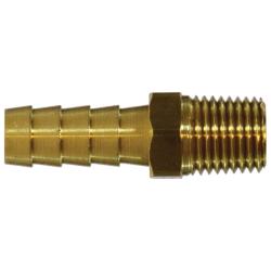 CWS Brass 1/4'' x 1/4'' Male Brass Hose Barb Adapter Pipe Fitting CWS
