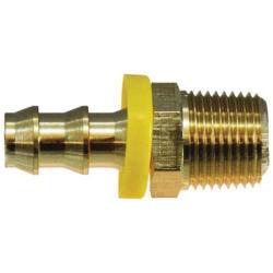 3/4" x 3/4" Push on Hose Barb x MPT Adapter, Brass Car Wash Superstore