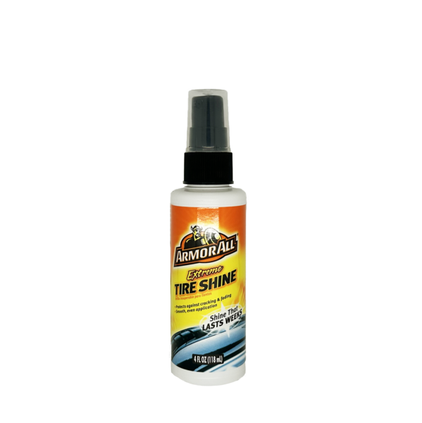 Armor All Extreme Tire Shine Pump Bottle, designed to deliver a glossy, long-lasting finish to tires, providing protection and enhancing the appearance of your vehicle's tires.