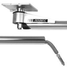 Mosmatic Stainless Steel 6'3'' DKP 360° Ceiling Mount Boom for self-serve and commercial car washes, offering full 360-degree rotation.