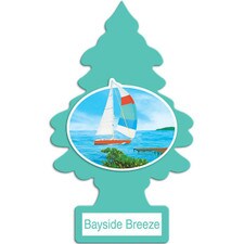 Little Trees Bayside Breeze Air Fresheners (72 Per Box), offering a refreshing, long-lasting scent for your vehicle.