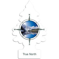 Little Trees True North Air Fresheners (72 Per Box), offering a crisp, fresh scent for your vehicle, designed for long-lasting odor control.
