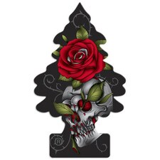 Little Trees Rose Thorn Air Fresheners, 72 per box, offering a refreshing floral scent for vehicles and spaces.
