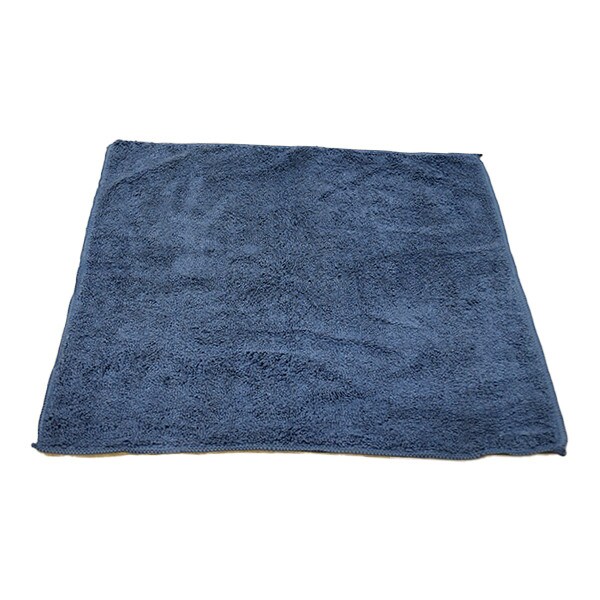 CWS 16 x 16 royal blue microfiber towel, ideal for car detailing, cleaning, and drying.