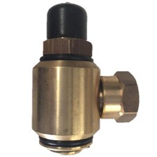 CWS Brass 3/8" 90° Boom Swivel, durable and high-pressure swivel fitting.