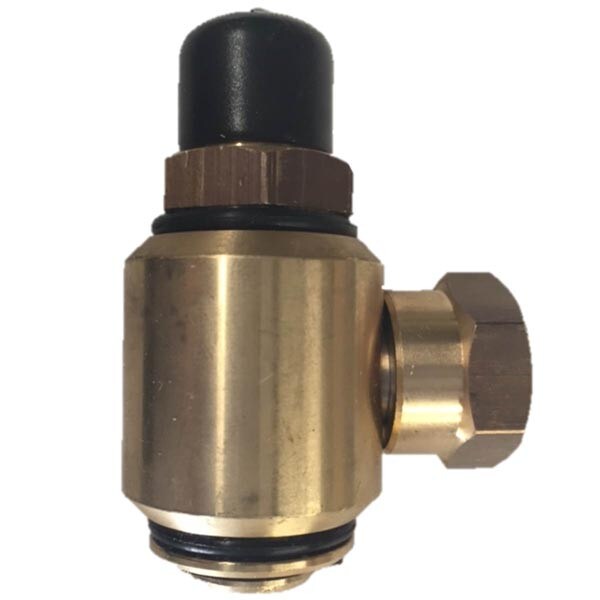 CWS Brass 3/8" 90° Boom Swivel, durable and high-pressure swivel fitting.