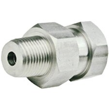 CWS stainless steel 3/8 high-pressure swivel for car wash hoses, designed for durability and smooth operation in high-pressure applications.
