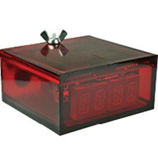 Dixmor Shelf Mount 6-digit LED Timer with bright red display, designed for precise time tracking in car wash systems.