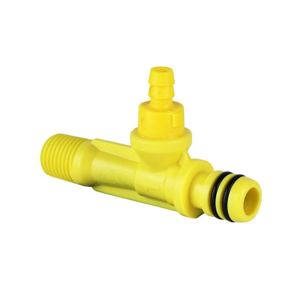 HydraFlex ChemFlex PC1 x 1/4'' MPT Yellow Chemical Injector Car