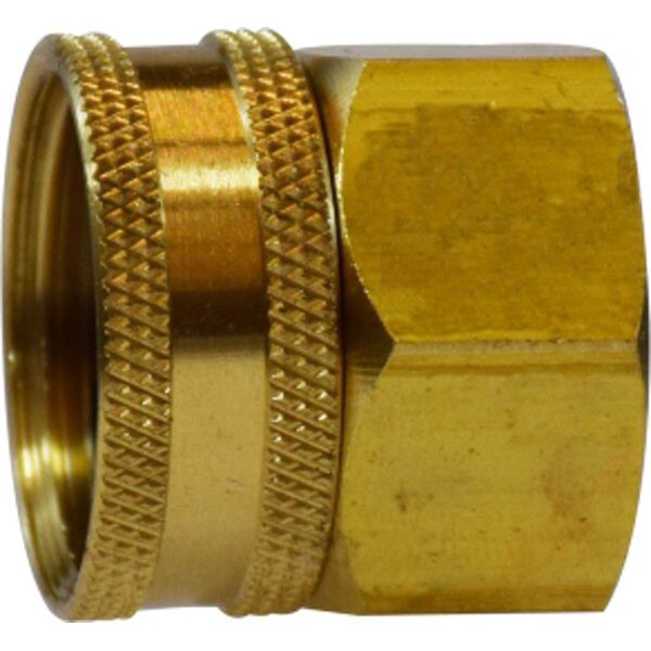 CWS Brass 3/4'' FGH x 1/2'' FPT Swivel Garden Hose Fitting Car Wash