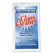 Blue Magic Auto Glass Cleaner Towelettes for streak-free cleaning of automotive glass. Convenient wipes designed to clean and maintain glass surfaces with ease.
