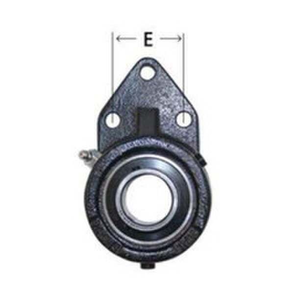 AMI Cast Iron 3-Bolt 1-1/4 Flange Unit Bearing with Contact Seal, designed for reliable performance and durability in mechanical systems.