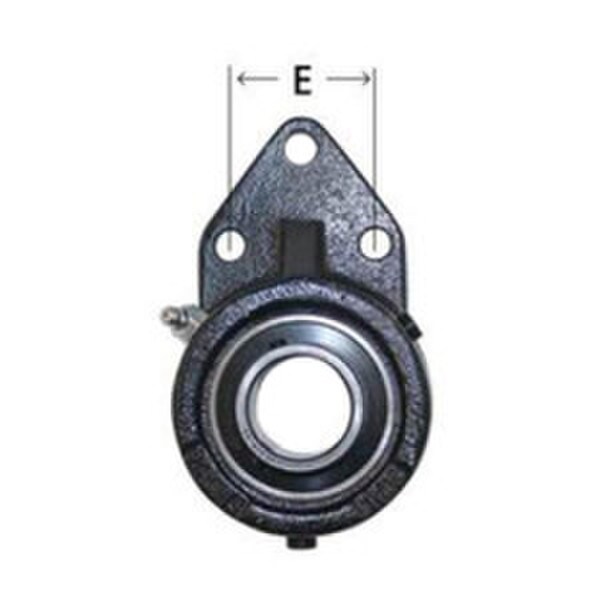AMI Cast Iron 3-Bolt 1-1/4 Flange Unit Bearing with Contact Seal, designed for reliable performance and durability in mechanical systems.