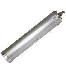SMC steel 2 bore x 8 stroke A350 air cylinder for pneumatic applications in car wash systems, providing efficient air control.