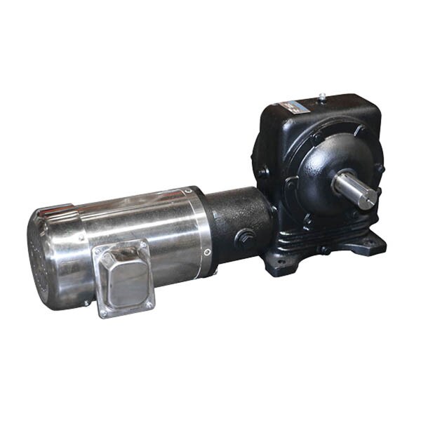 Sonny's 1.5 HP TEFC Washdown Motor with Gearbox. Durable motor designed for car wash systems, featuring a totally enclosed fan-cooled (TEFC) construction for reliable, high-efficiency operation.
