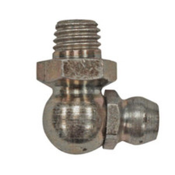 Sonny's Plated Steel 1/4''28 UNF 90° Zerk Grease Fitting Car Wash