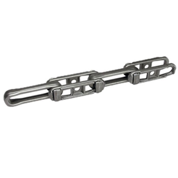 Sonny's Steel X458 4-Pitch Conveyor Chain, a robust, heavy-duty chain designed for efficient car wash conveyor systems, ensuring durability and long-lasting performance.