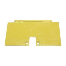 Sonny's Stainless Steel 6" x 13" x 3/8" Trap Door Exit Plate designed for long-lasting use in car wash systems.