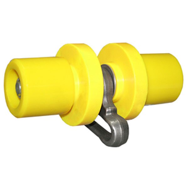 Sonny's steel 4-wheel MacNeil replacement roller assembly designed for car wash systems, offering durable performance for high-efficiency washing.