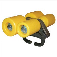 Sonnys Forged UHMW Self-Aligning 4-Wheel Mid-Profile Roller with Log Chain Link – A durable, maintenance-free roller designed for car washes