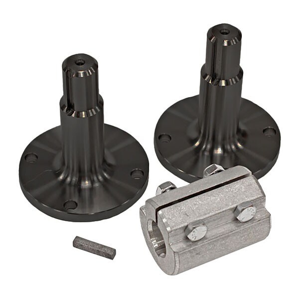 Sonny's Steel Spindle and Flange Tire Brush Refit Kit, designed for tire brush maintenance and replacement in car wash systems.