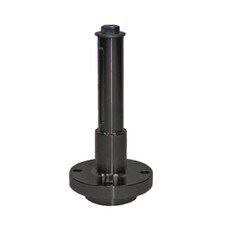Sonny's 2.5-inch steel pilot flender spindle with hardware, designed for durability and efficient use in car wash equipment, featuring a wrap spindle for enhanced performance.