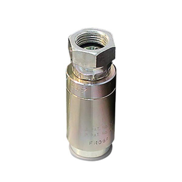 Selfit Steel 1/2 JIC x 1/2 FJIC hose fitting designed for secure and durable connections in hydraulic and fluid systems, made of high-strength steel for optimal performance in tough applications.