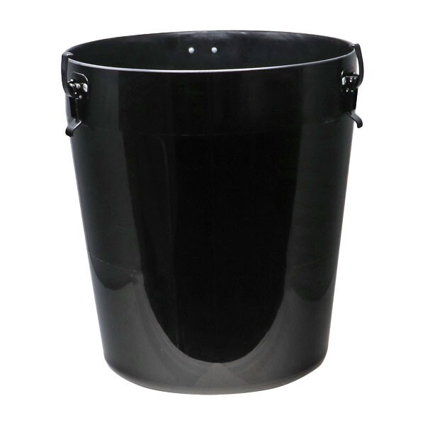 Sonny's steel black 15" cyclone vacuum bottom separator tank designed for high-efficiency vacuum systems in car wash operations.