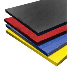 TSS Dark Gray Molded Fiberglass Grating with Solid Flat Top and Grit, designed for durable, non-slip flooring in car wash and industrial environments.