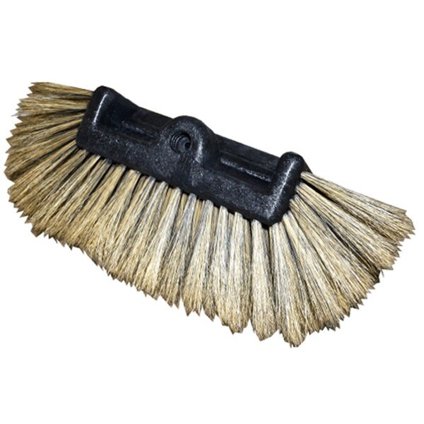 Universal 8-inch Hogs Hair Triple Surface Brush, designed for efficient cleaning of tires, wheels, and other surfaces.